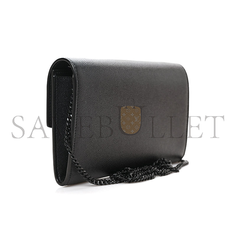 Y*L uptown chain wallet in grain de poudre embossed leather 6077881gf0u1000 (19*12*3cm)